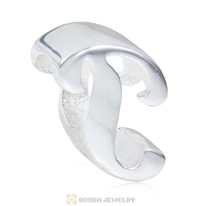 DIY 925 Sterling Silver Alphabet Letter p Charm Beads