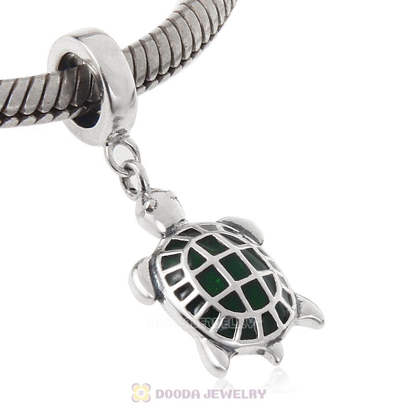 Sea Turtle Charm 925 Sterling Silver