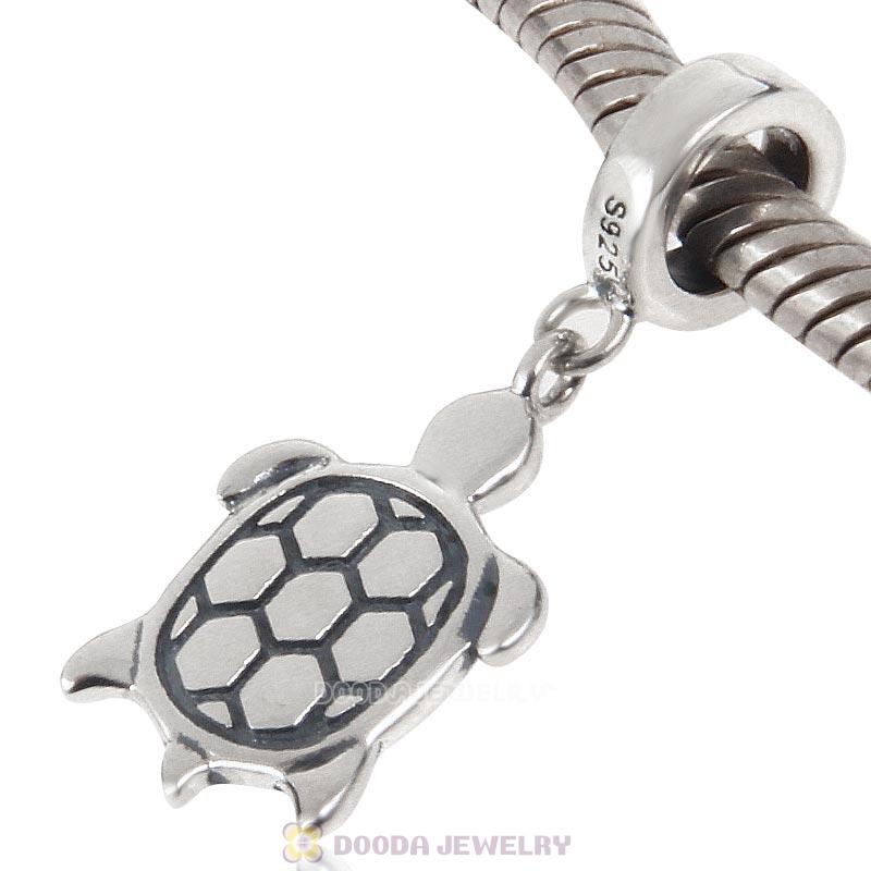 Sea Turtle Charm 925 Sterling Silver