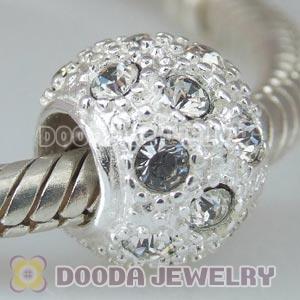 925 Sterling Silver European Charm Beads with Stone