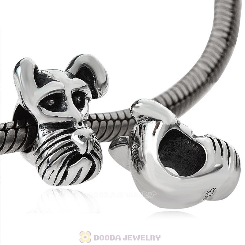 Dog Charm 925 Silver