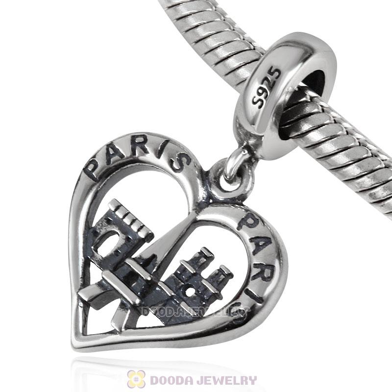 Love Paris Eiffel Tower Dangle Charms