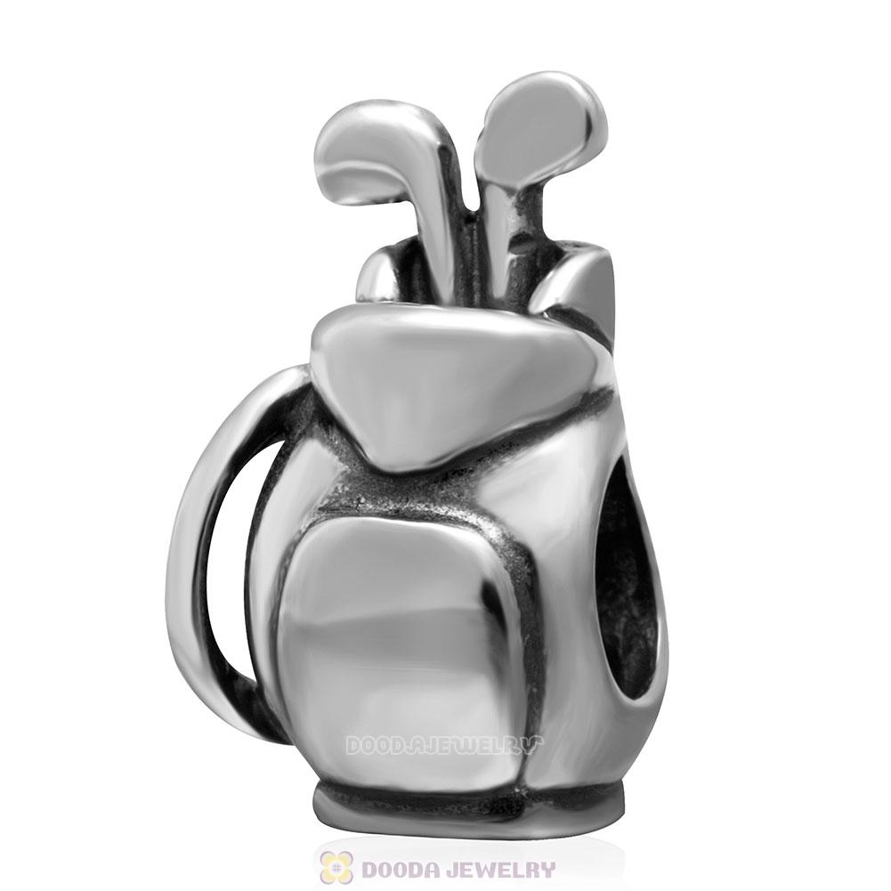 Golf Club and Bag Charm Bead