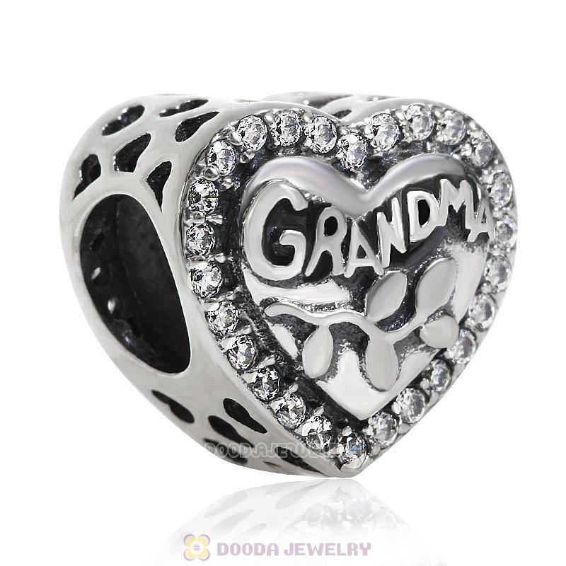 Grandma Heart Shape Charm