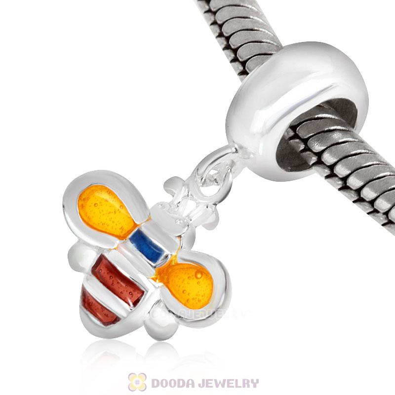 925 Sterling Silver Dangle Bumble Bee Charms Wholesale