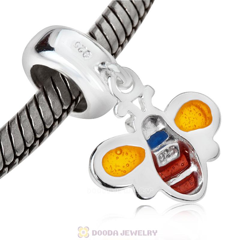 925 Sterling Silver Dangle Bumble Bee Charms Wholesale