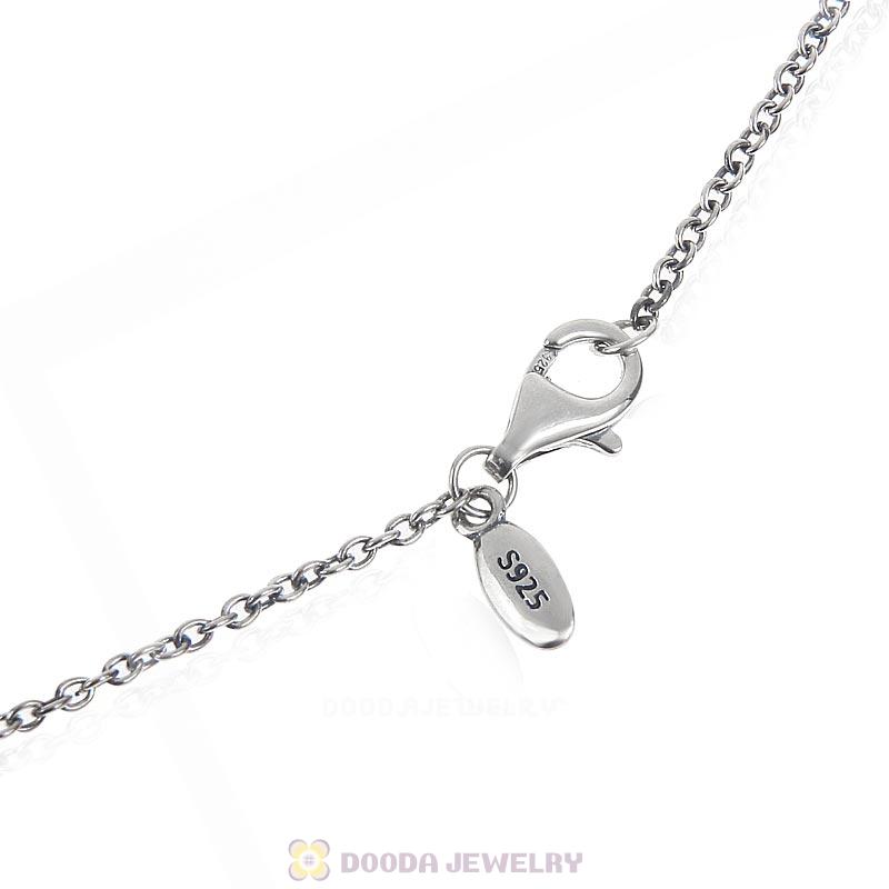 925 Sterling Silver Necklace with Lobster Clasp