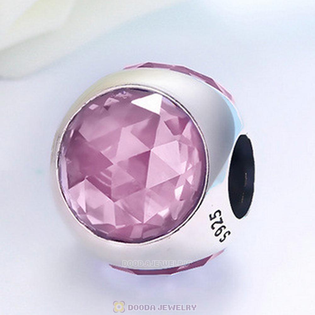 Pink Faceted Crystal Bead