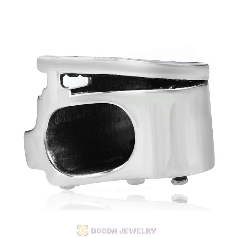 Music Piano Charm with Tanzanite Austrian Crystal