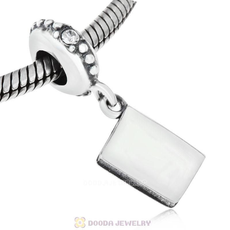 European Sterling Silver Passport Dangle Beads with Crystal Austrian Crystal