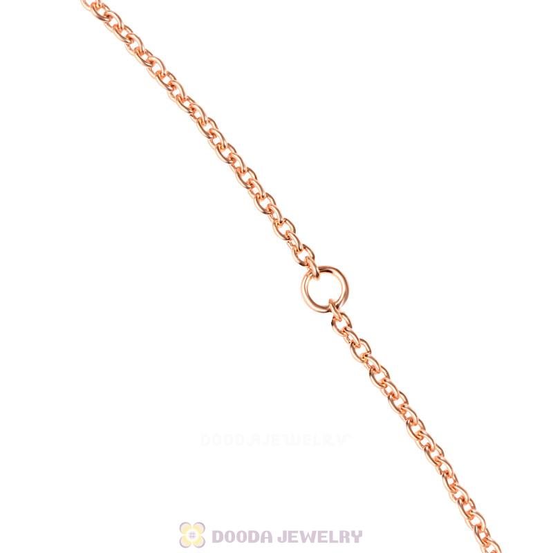 Rose Gold Basic Necklace with Lobster Clasp