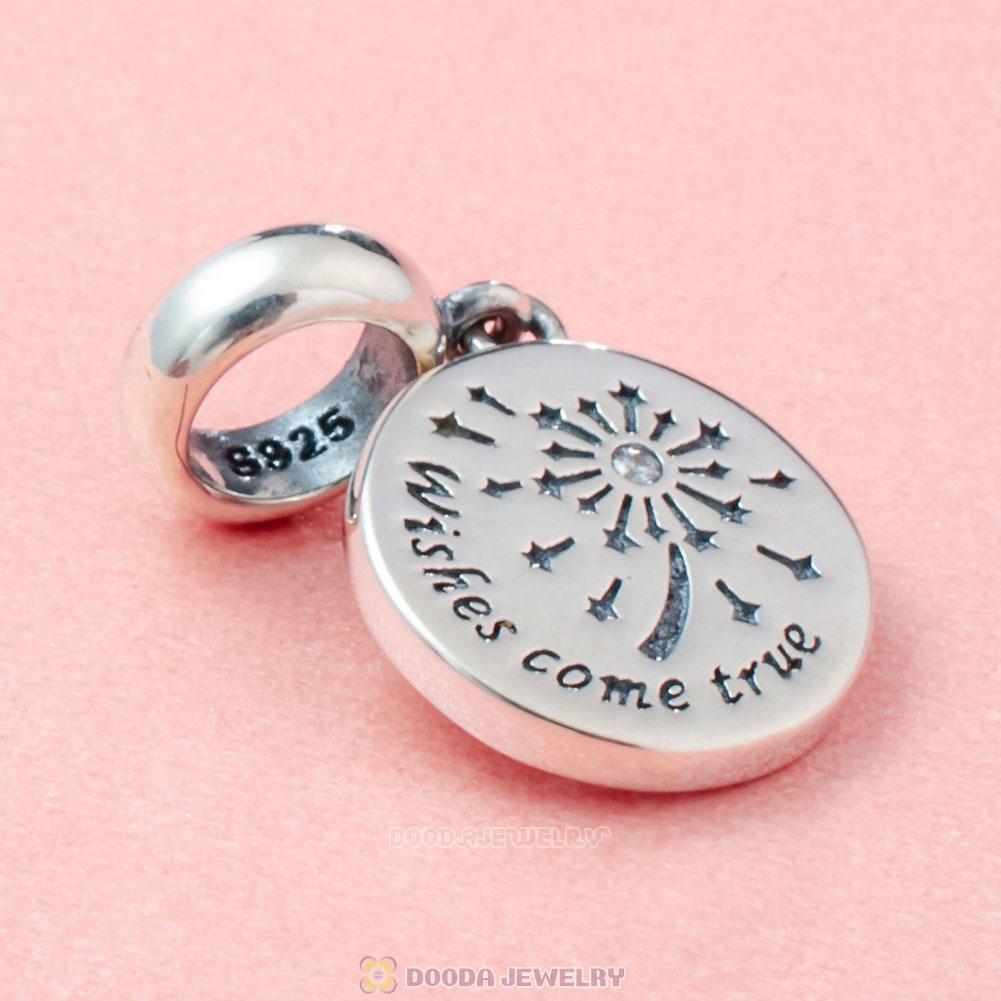 Wishing Fireworks Dangle Charm with White Zircon