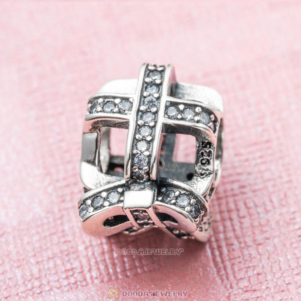 Shine Present Box Charm in 925 Sterling Silver