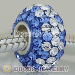 Fashion Jewelry Silver Charms with 90 pcs crystal rhinestones