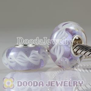 Environmental Material European Murano Glass Rope Beads with 925 Stamped