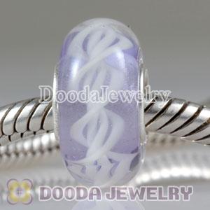 Environmental Material European Murano Glass Rope Beads with 925 Stamped