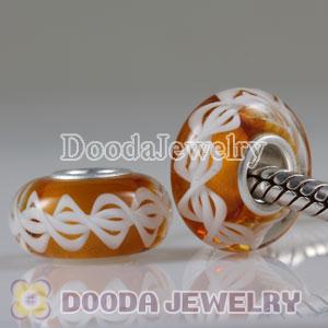 Environmental Material European Murano Glass Rope Beads with 925 Stamped