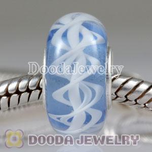 Environmental Material European Murano Glass Rope Beads with 925 Stamped