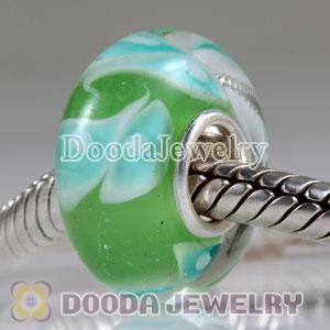 Environmental Material European Murano Glass Beads with 925 Stamped
