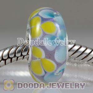 Environmental Material European Murano Glass Beads with 925 Stamped