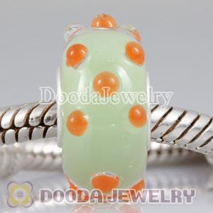 Environmental Murano Italian charms Glass Beads with 925 Stamped