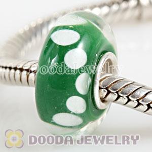 Environmental Murano Largehole Jewelry Style Glass Beads with 925 Stamped