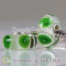 Environmental Material Glass Beads with 925 sterling silver single core