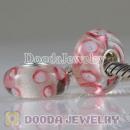 Environmental Material Glass Beads with 925 sterling silver single core