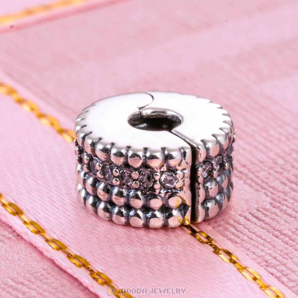 Shine Clip Lock Charm in Sterling Silver