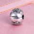 Silver White CZ Starfish Clip Charm