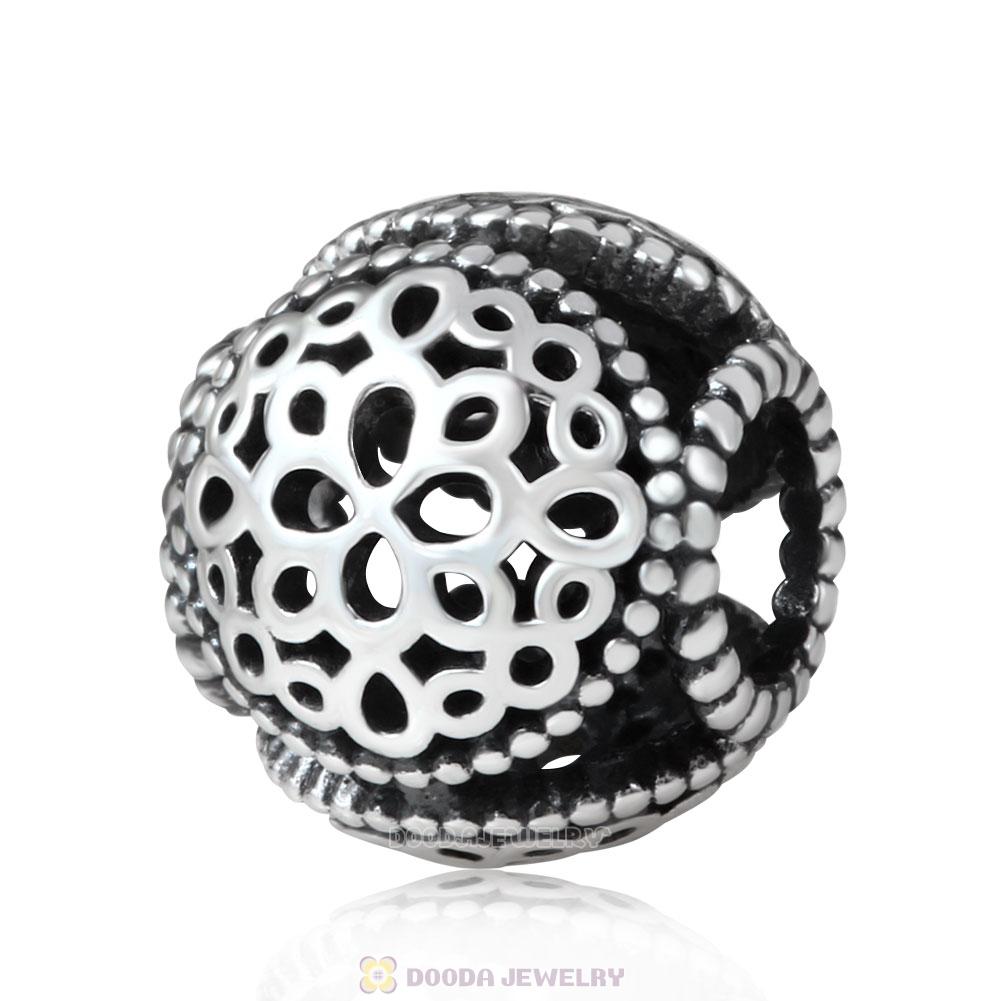 European Style Flower Charm Bracelet Bead Antique Style