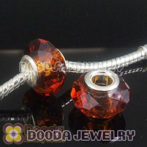 4.5mm alloy hole Charm Jewelry crystal glass beads