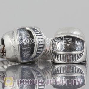 European Style Antique Crash Helmet Charm Beads