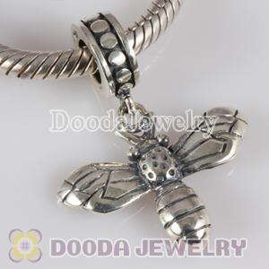 European Style Silver Beads Dangle Bee Charms