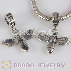 European Style Silver Beads Dangle Bee Charms