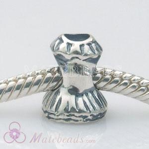  Sterling Silver DRESS Charms Bead fit European Largehole Jewelry