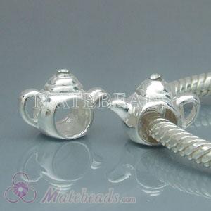 European sterling silver teapot beads