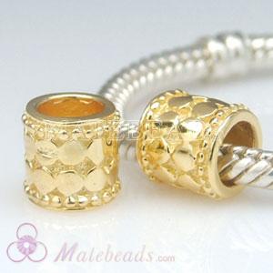 Gold Plated European Style Beads