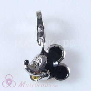 Sterling Silver Tscharm Jewelry Charms Enamel Mickey Mouse