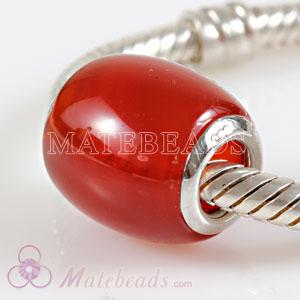 Largehole Jewelry red carnelian beads