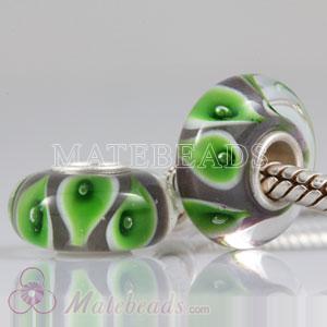 European Lily Lampwork Glass Beads
