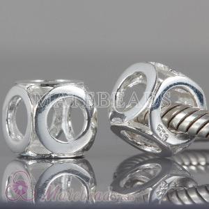 Sterling silver European hollow beads