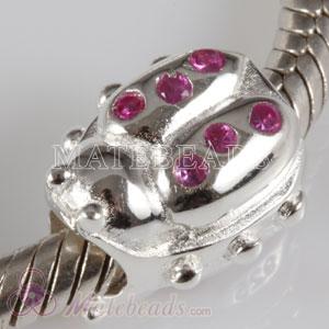 Asian Ladybird Beetles Beads fit European Largehole Jewelry Bracelet