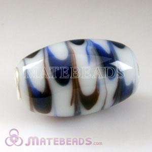 European glass olive beads