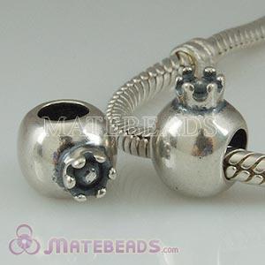 European Sterling pomegranate Charm Beads