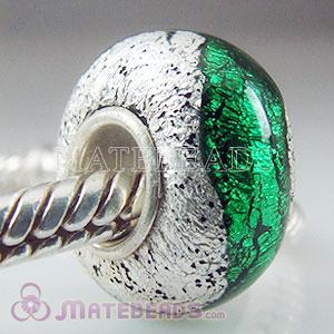 European silver foil glass beads