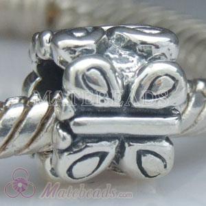 Antique silver butterfly beads