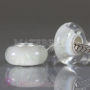 Environmental christmas white snowflake charm beads