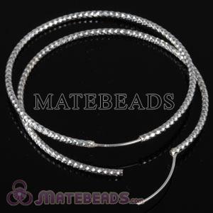 Dia 50mm European Style Silver Earring fit European beads