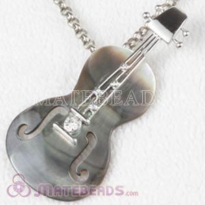 Wholesale Sterling Silver Fashion violin Pendant